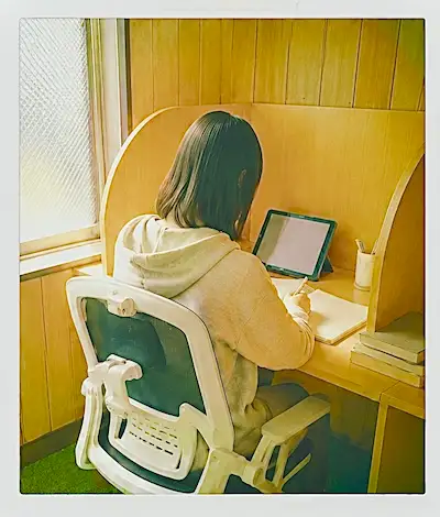 とだ塾の学習ブース