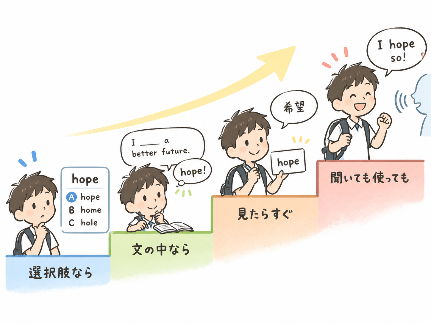 英単語の習得度合い